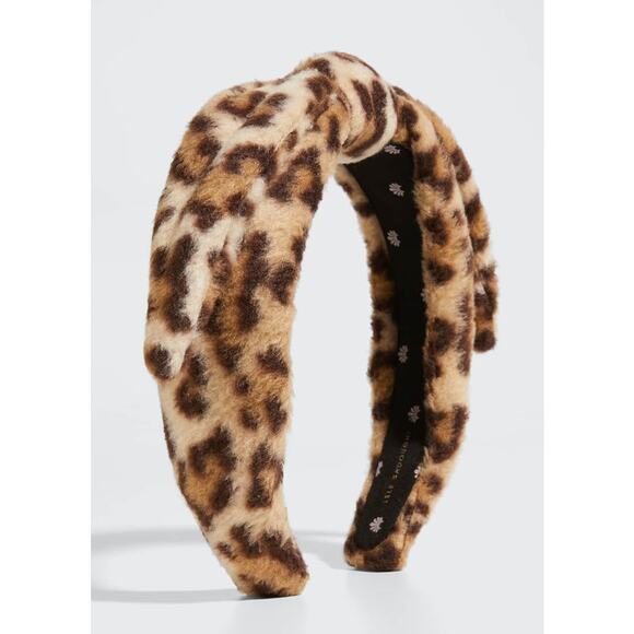 NEW Lele Sadoughi Veronica Fleece Knotted Bow Headband Women's One Size - Picture 2 of 9